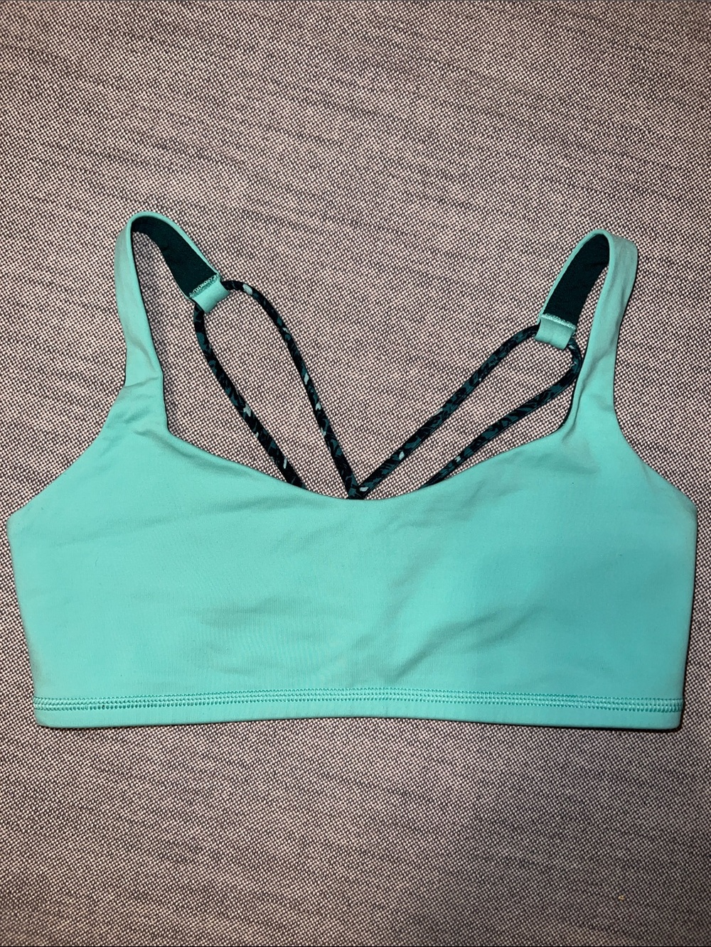 lululemon athletica Mint Green Strappy Sports Bra